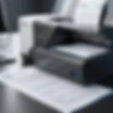 Modern document scanning technology showcasing high-resolution output.