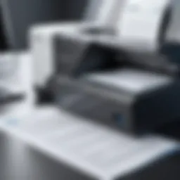 Modern document scanning technology showcasing high-resolution output.
