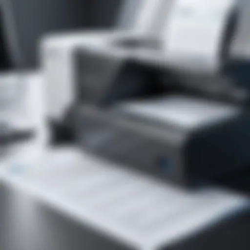 Modern document scanning technology showcasing high-resolution output.