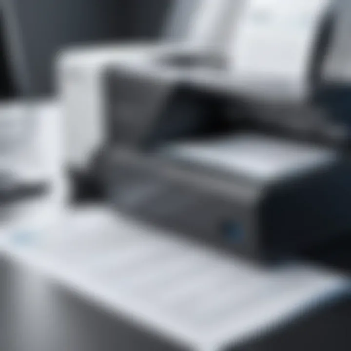 Modern document scanning technology showcasing high-resolution output.