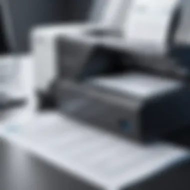 High-Resolution Document Scanning Modern document scanning technology showcasing high-resolution output.