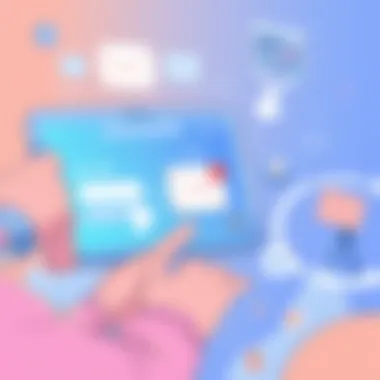 Navigating Clean Mail App Features User navigating through the Clean Mail App features