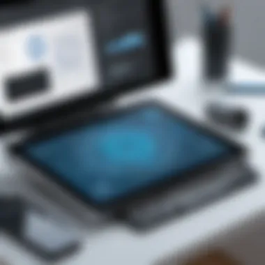 Interface Features of Digital Drawing Tools Detailed interface of a digital drawing tool showcasing features