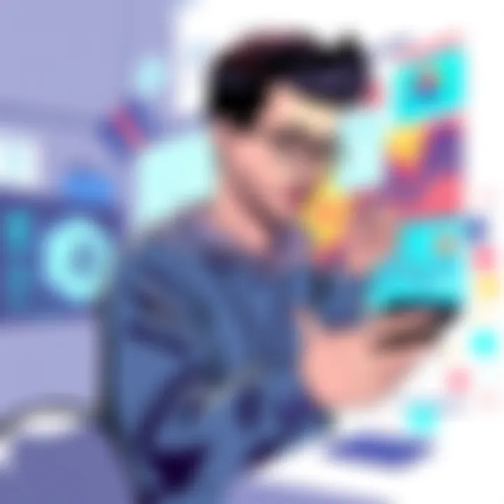 Creative Digital Art Creation Creative individual engaged in digital art creation