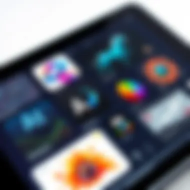 Variety of Digital Art Apps Variety of digital art apps displayed on a device