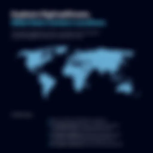 Global map highlighting DigitalOcean data center locations