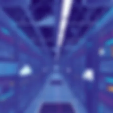 Data center infrastructure showcasing advanced technology