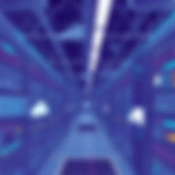 Data center infrastructure showcasing advanced technology