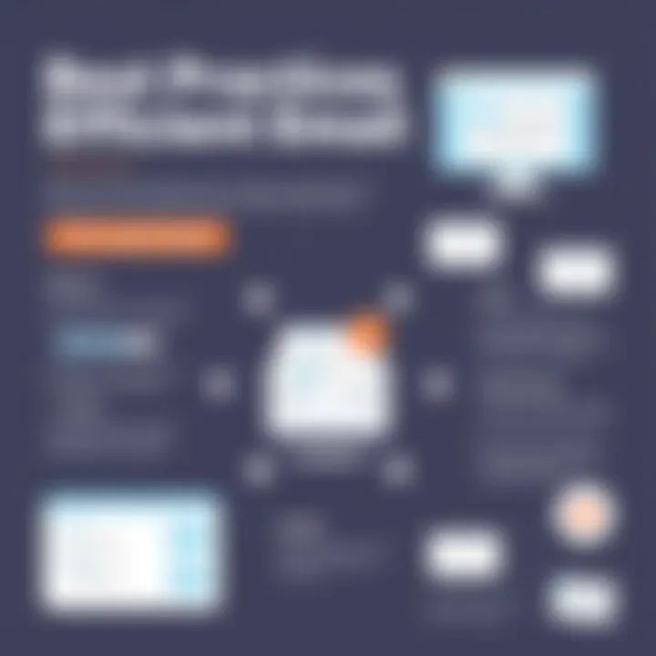 Best Practices for Efficient Email Management Infographic illustrating best practices for email efficiency