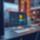 Innovative software interface showcasing employee recognition features
