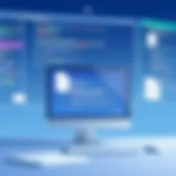 An illustration depicting the interface of a file restore program