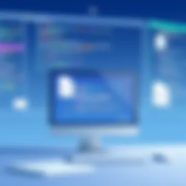 An illustration depicting the interface of a file restore program