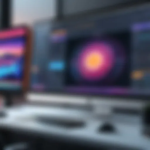 User interface of a free animation software