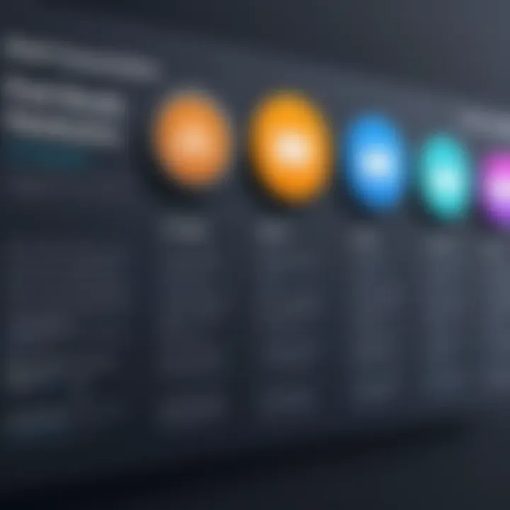 Comparison chart of email campaign features