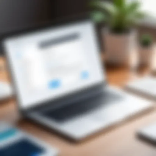 User interface of an email campaign creator