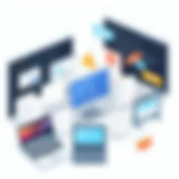 An overview of various internet messaging platforms showcasing their unique interfaces.