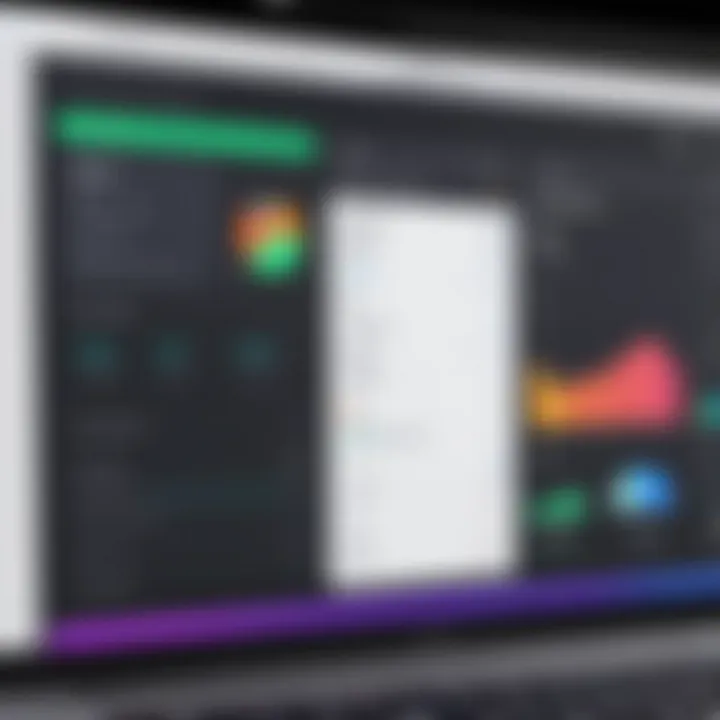 Dashboard of inventory software on Mac
