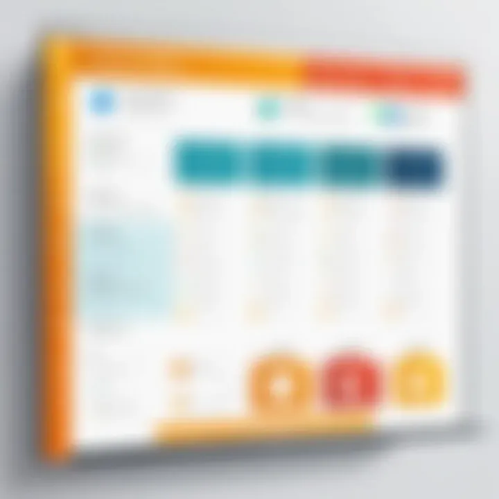 Comparison chart of inventory software features