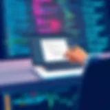 Digital document signing on a laptop