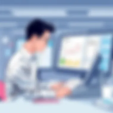 Business owner analyzing revenue reports generated by POS software