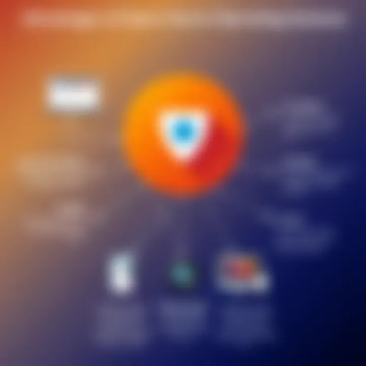 An infographic highlighting the benefits of using open-source software