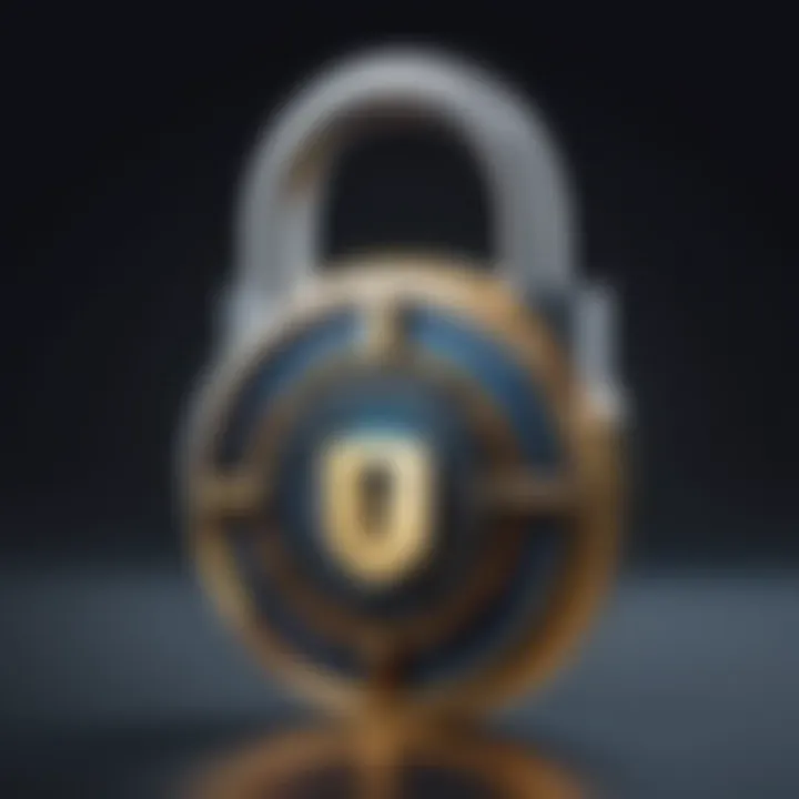 A secure padlock symbolizing privacy in online tools