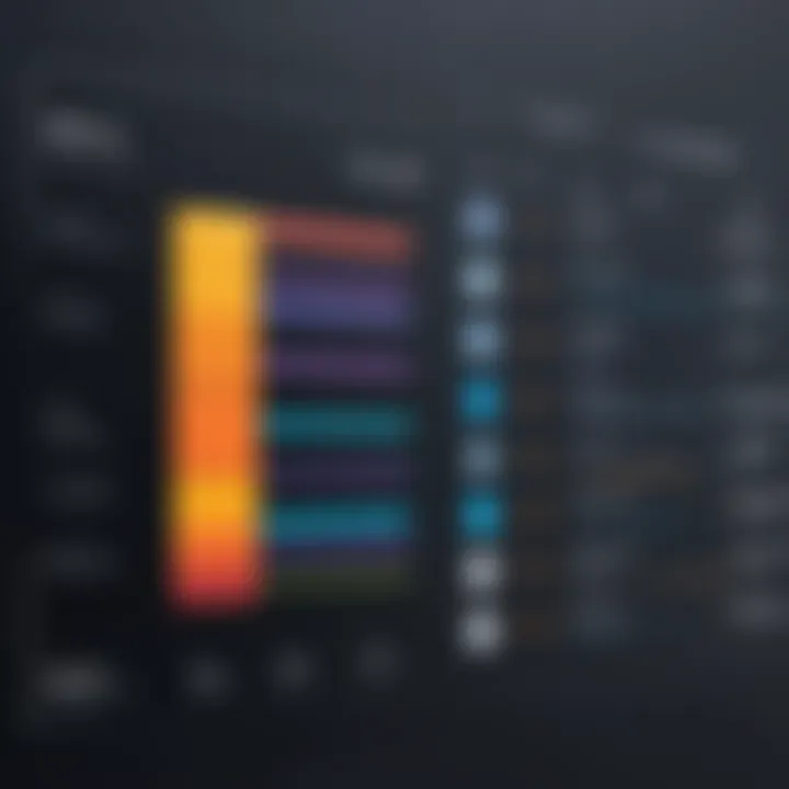 A comparison chart of various trip log applications