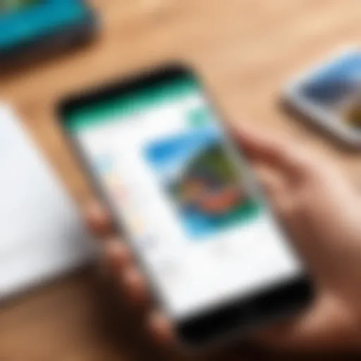 A traveler using a mobile app to log trips