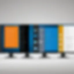 Visual comparison of various free TTS software interfaces