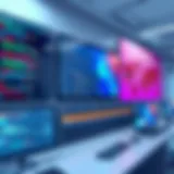 Corporate digital signage showcasing dynamic content