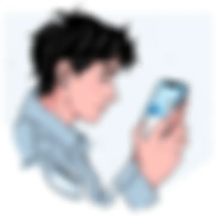 Job Search Simplified An individual assessing job applications on a smartphone