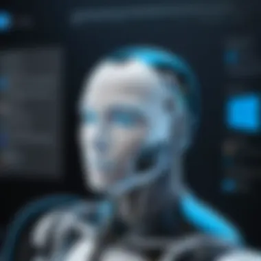 A visual representation of AI and machine learning integration in Microsoft Edge