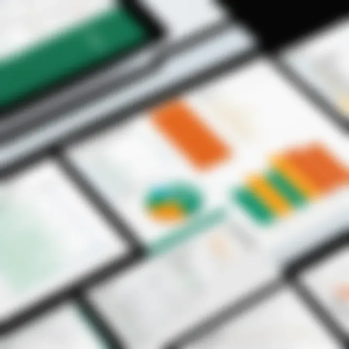 Visual representation of data analysis tools
