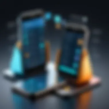 A comparison chart showcasing advantages and disadvantages of mobile tools.