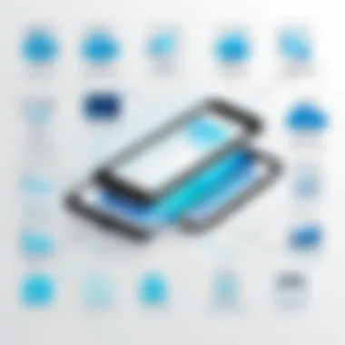 An infographic depicting the trends in mobile software development.