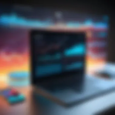 Visual representation of data analytics in consumer banking habits
