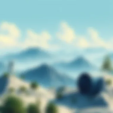 The Future of Remote Crypto Mining A serene remote location symbolizing cloud mining potential