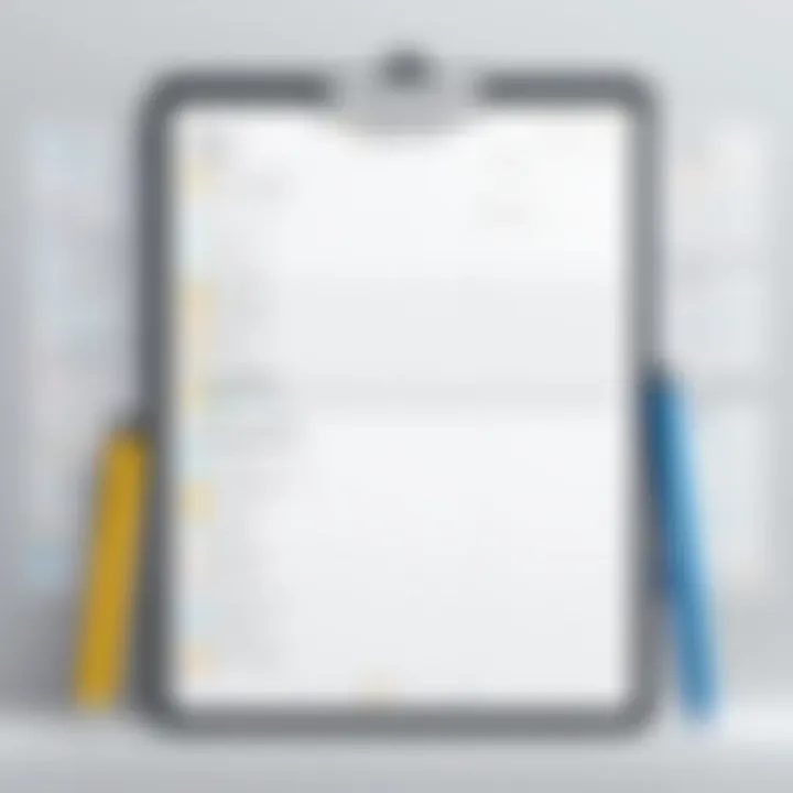 An organized task list prioritizing project deliverables