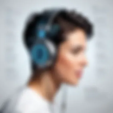 Understanding Voice Generation Mechanics Visual representation of text-to-voice technology in action