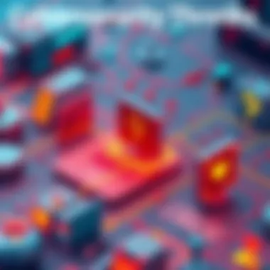 Cybersecurity Threats Overview Visual representation of cybersecurity threats