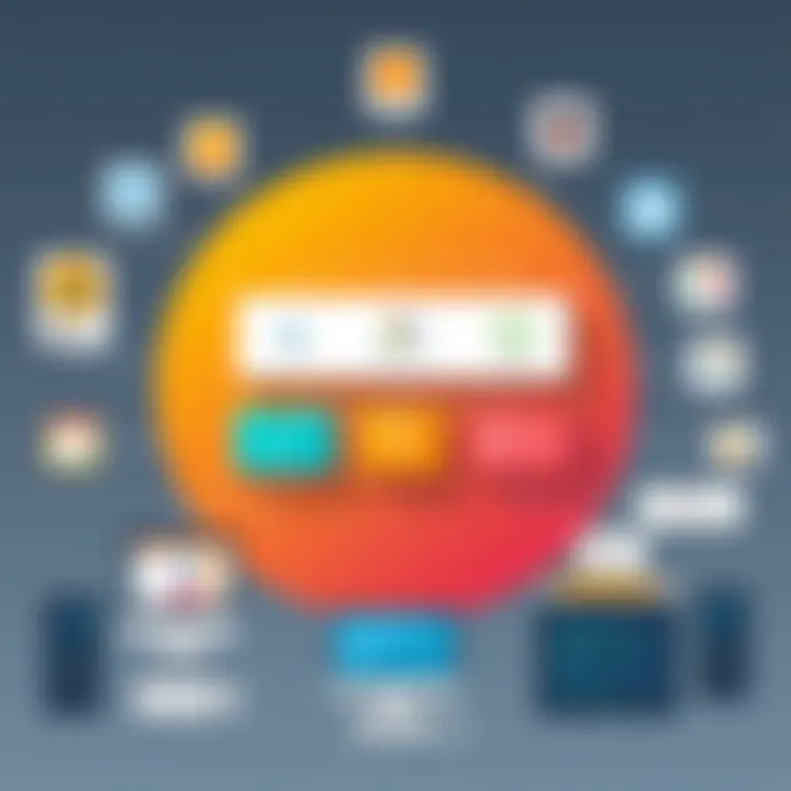 Diagram showcasing agile organizational structure