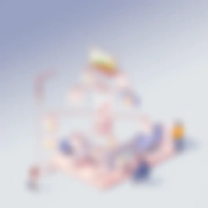 Illustration of a flat organizational structure