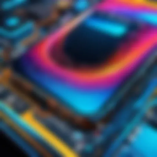 A stunning digital artwork created using a phone art app, showcasing vibrant colors and intricate details.