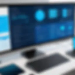 Overview of a leading HCM software interface showcasing key features.