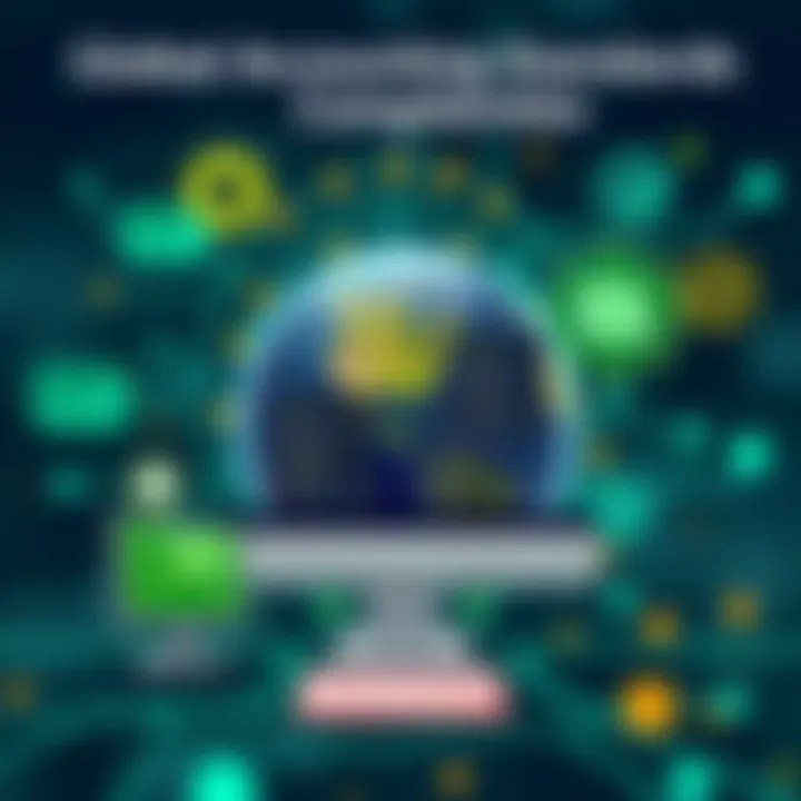 Global Accounting Standards and Compliance Visual representation of global accounting standards and compliance