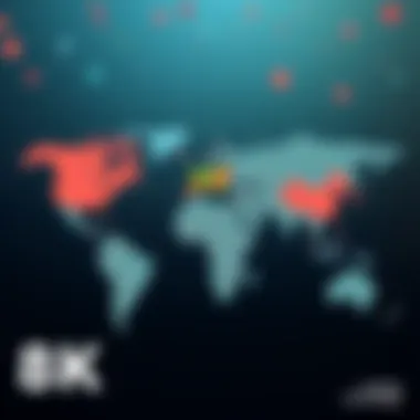 Global Reach of QuickBooks A world map highlighting regions where QuickBooks is utilized