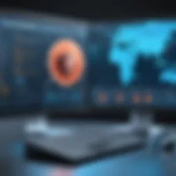 Visual representation of antivirus software interface