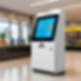 An innovative self-service kiosk in a modern retail environment