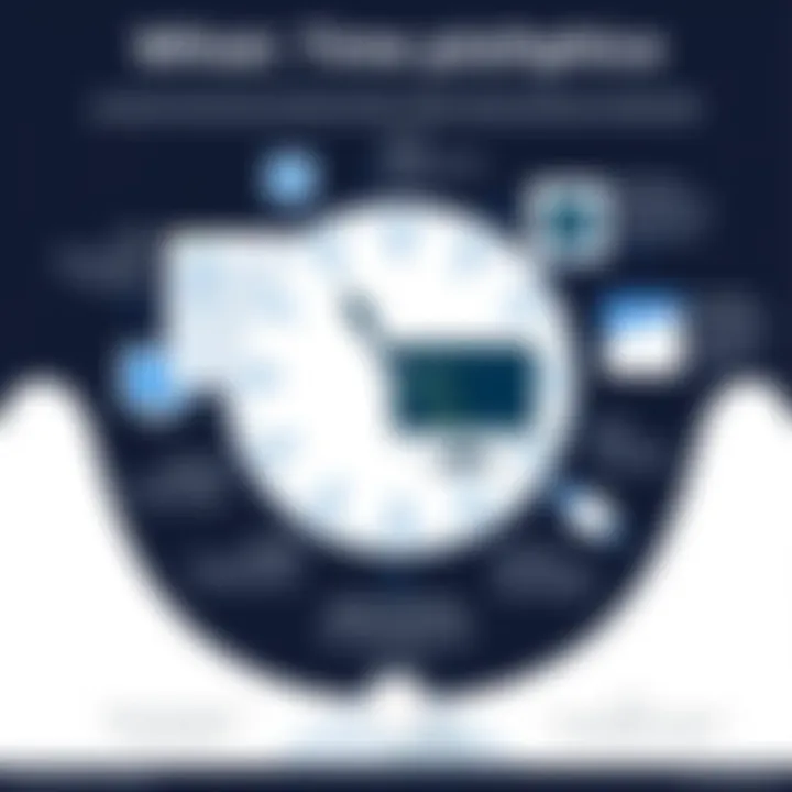 An infographic illustrating tools for software development time tracking