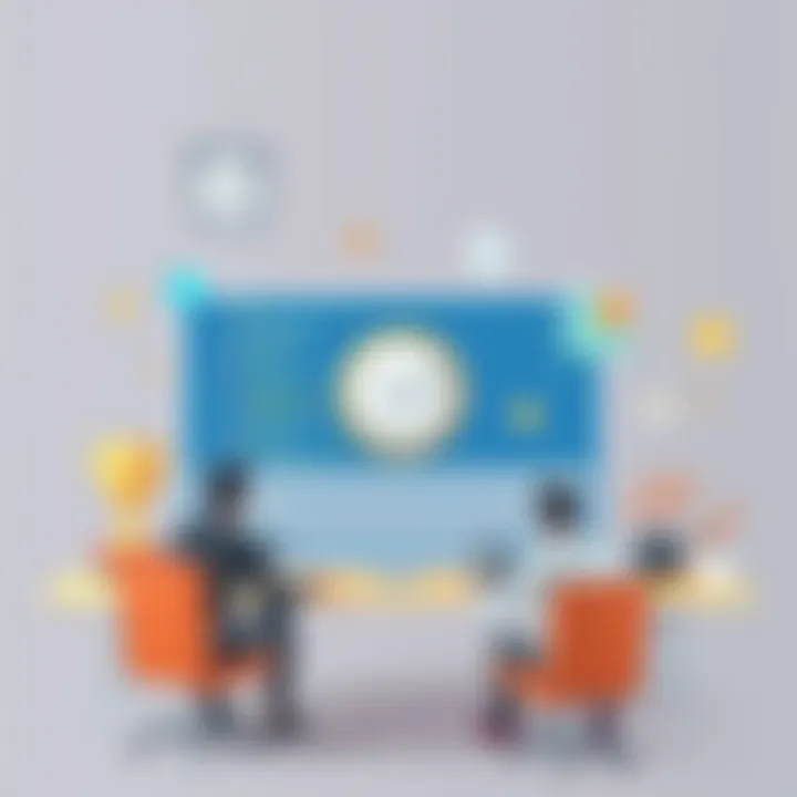 A conceptual image depicting the impact of time tracking on team dynamics